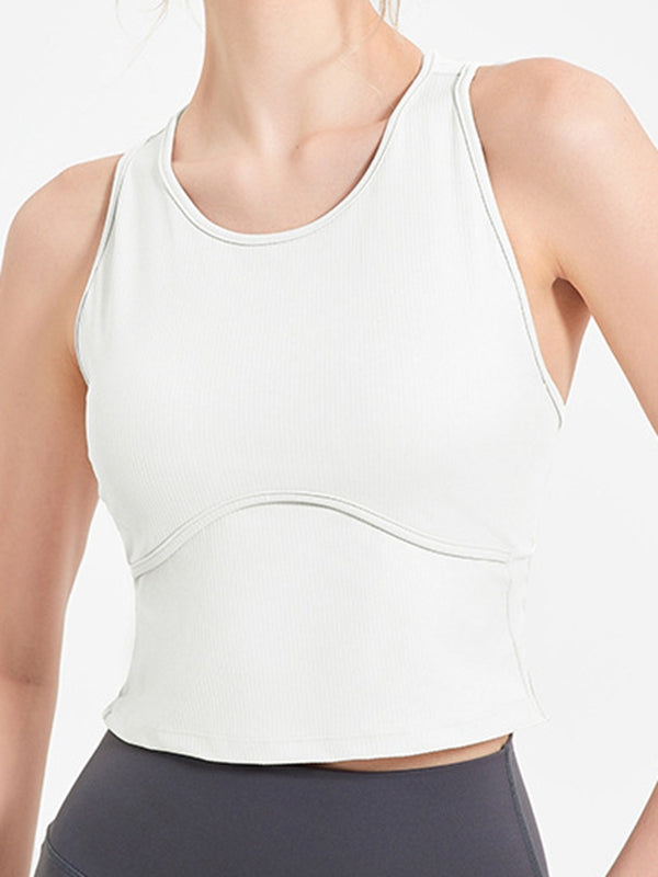 ZASUWA Women's Sexy U Neck Backless Metal Tank Top - Perfect for Night Out, Clubwear, and Summer Fashion