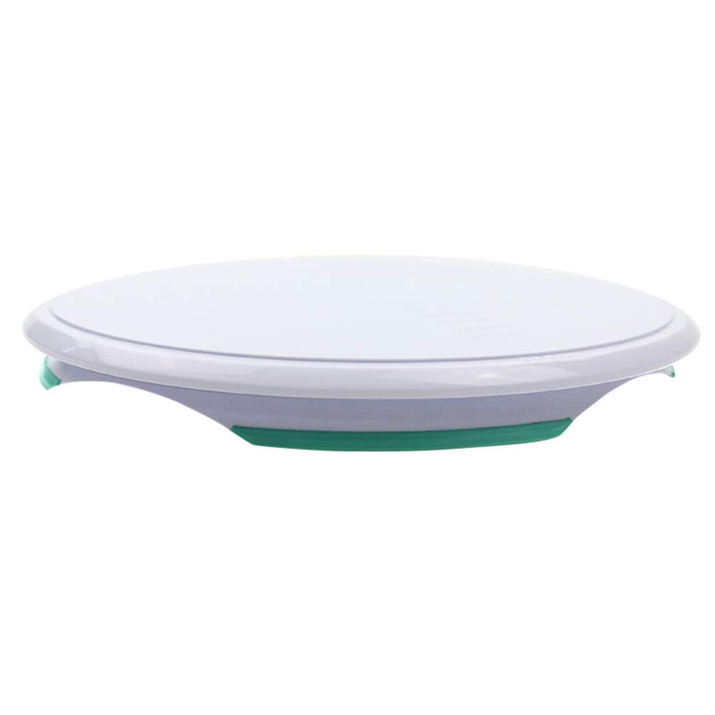 YARNOW 12 Inch Revolving Cake Turntable Stand - Premium Cake Decorating Base with Measurement Scale & Smooth Spinner for Baking, Cake Design, and Home Kitchen Use (White)