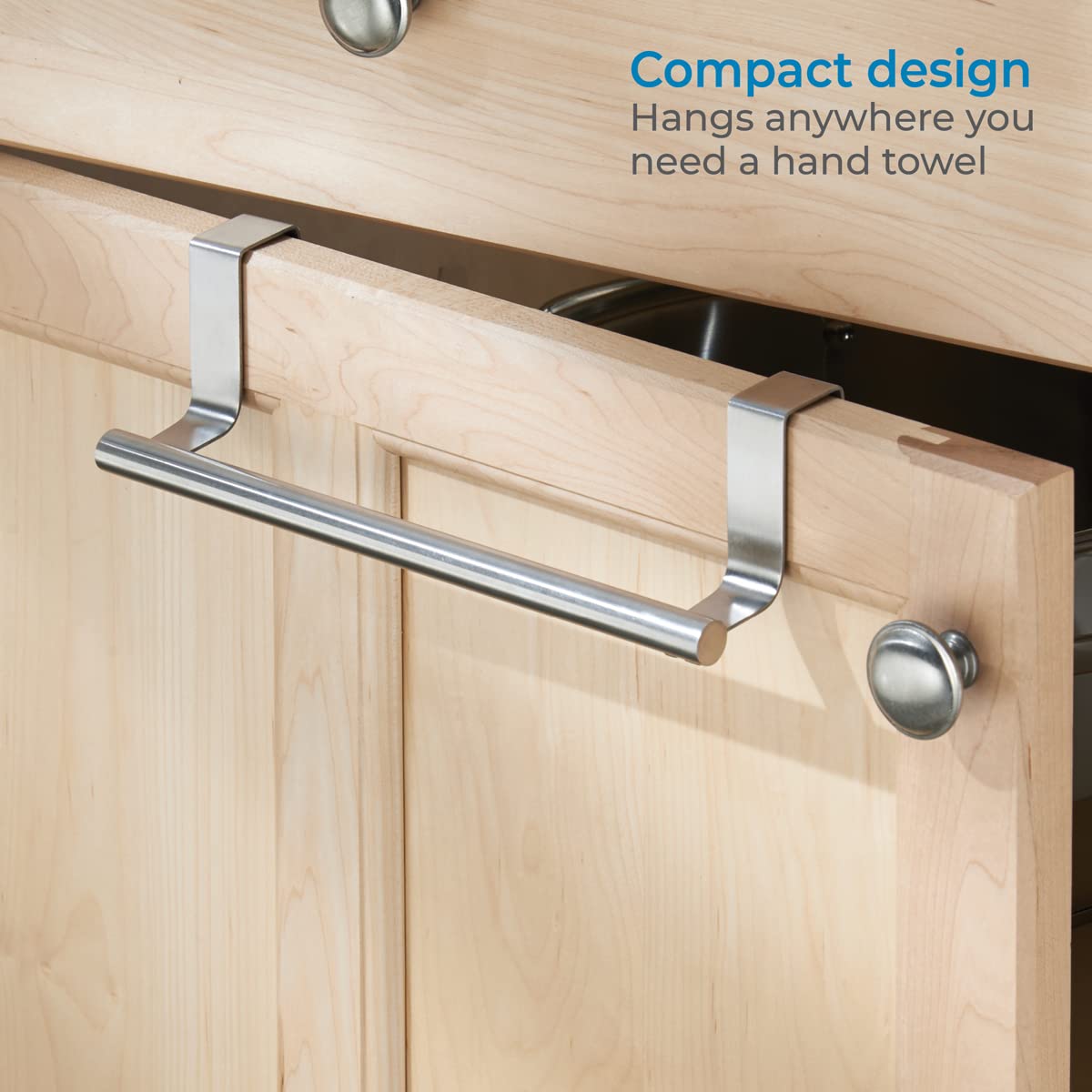 iDesign Orbinni Steel Over the Door Organizer - Rose Gold Valet Hook for Bedroom, Closet & Bathroom Storage | 4