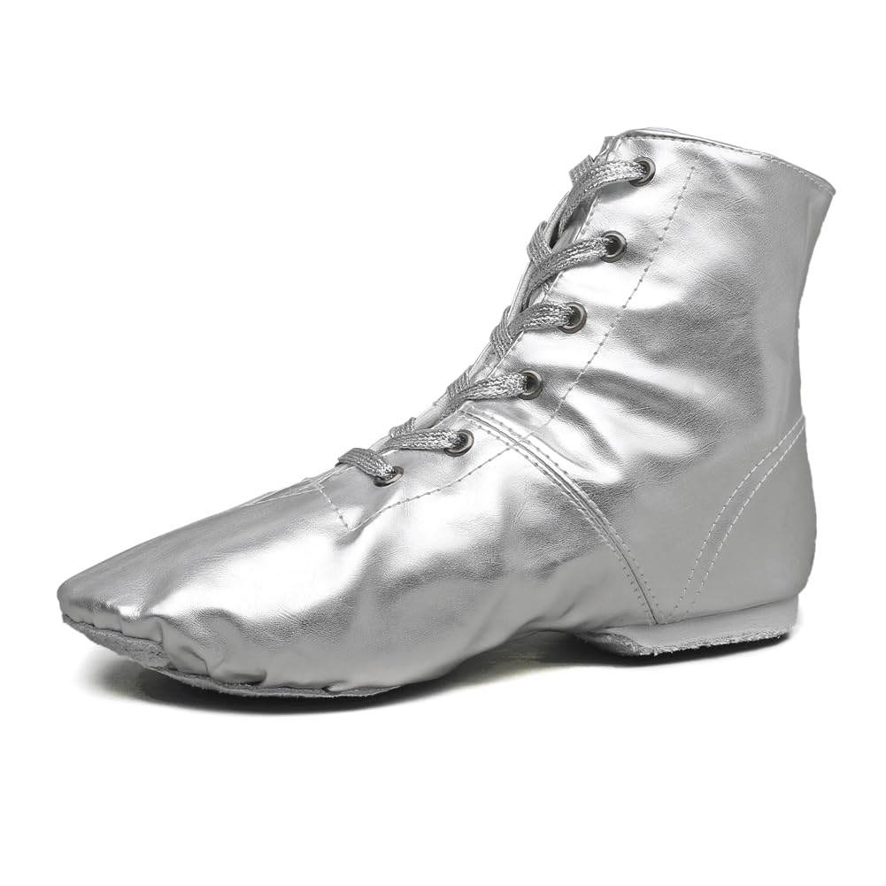 MSMAX Jazz Dance Shoes for Girls & Boys - PU Leather Costume Boots for Ballet, Jazz, Tap Dance & Performances - Perfect for Dance Classes, Recitals & Stage Shows