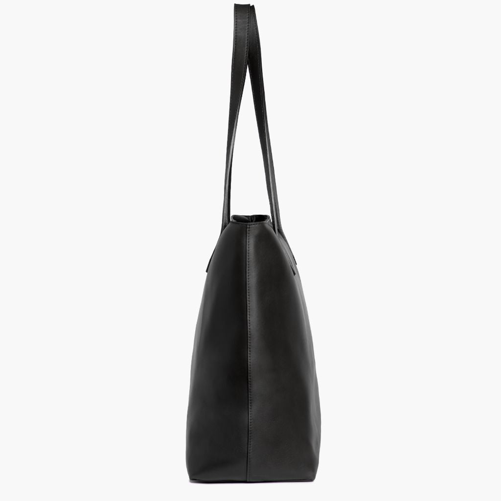 Premium XL Black Zipper Tote Bag for Women - Stylish & Spacious Everyday Carry - Perfect for Work, Travel, Gym & Shopping