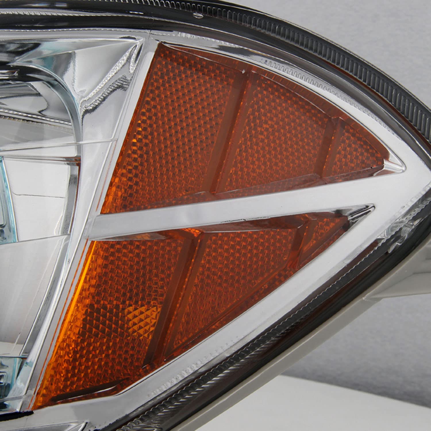AKKON Replacement Chrome Bezel Headlights for Chevy Malibu - Driver & Passenger Side Headlamps Pair - OE Style Fit, Durable & Bright Lighting for Night Driving & Foggy Conditions