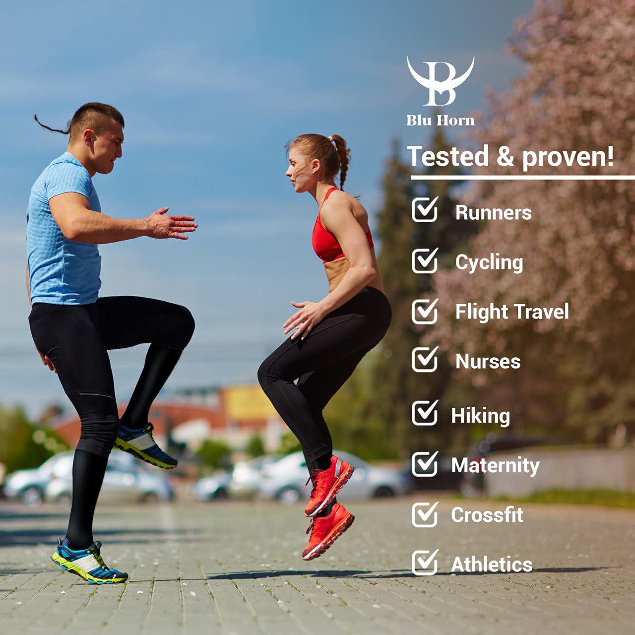 Best Knee High Compression Socks 15-20 mmHg for Women & Men - Medical Grade Support for Running, Travel & Varicose Vein Relief - Perfect for Nurses, Athletes & Long Flights