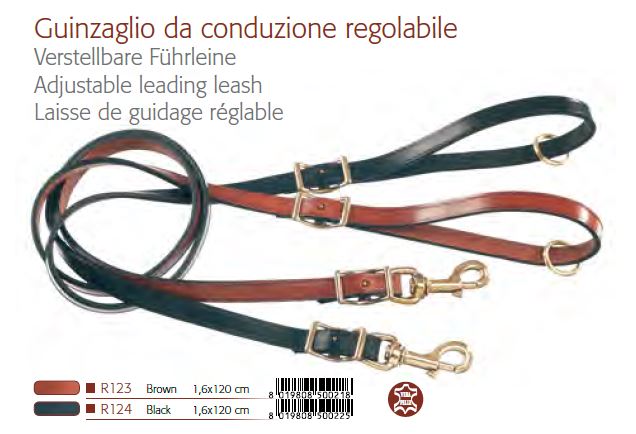 Premium Adjustable Italian Leather Dog Leash - Classic Design for Small to Large Dogs - Durable & Stylish for Walks, Training & Outdoor Adventures