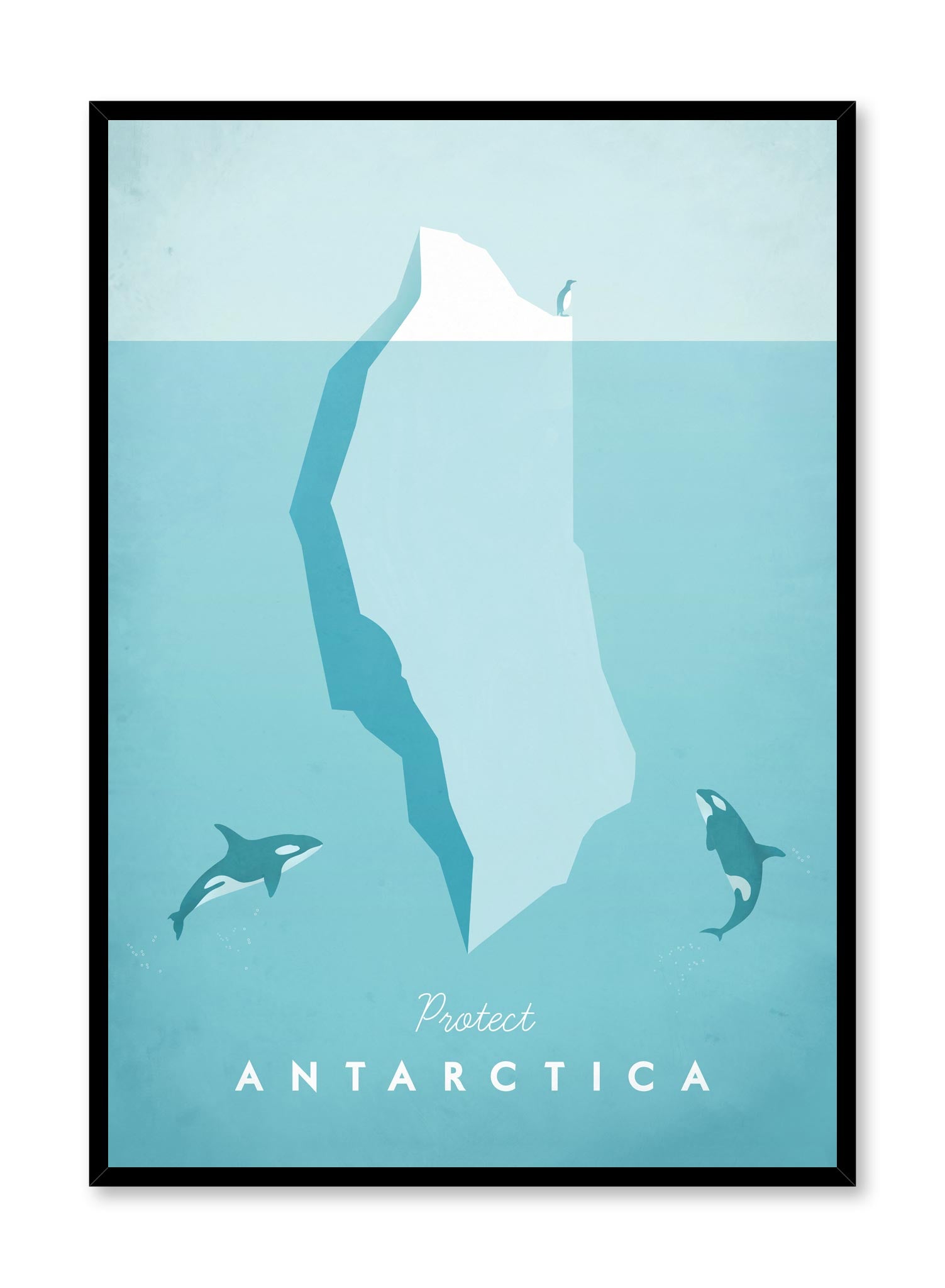Save Antarctica - Eco-Friendly Conservation Poster for Home & Office Decor | Perfect for Environmental Awareness & Education