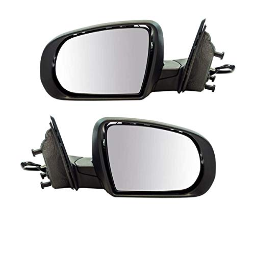 Compatible with 2014-2019 Jeep Cherokee Rear View Mirror Assembly - Power Heated Paintable Side Mirror Set (Pair) for Enhanced Visibility & Safety in Rainy or Cold Weather