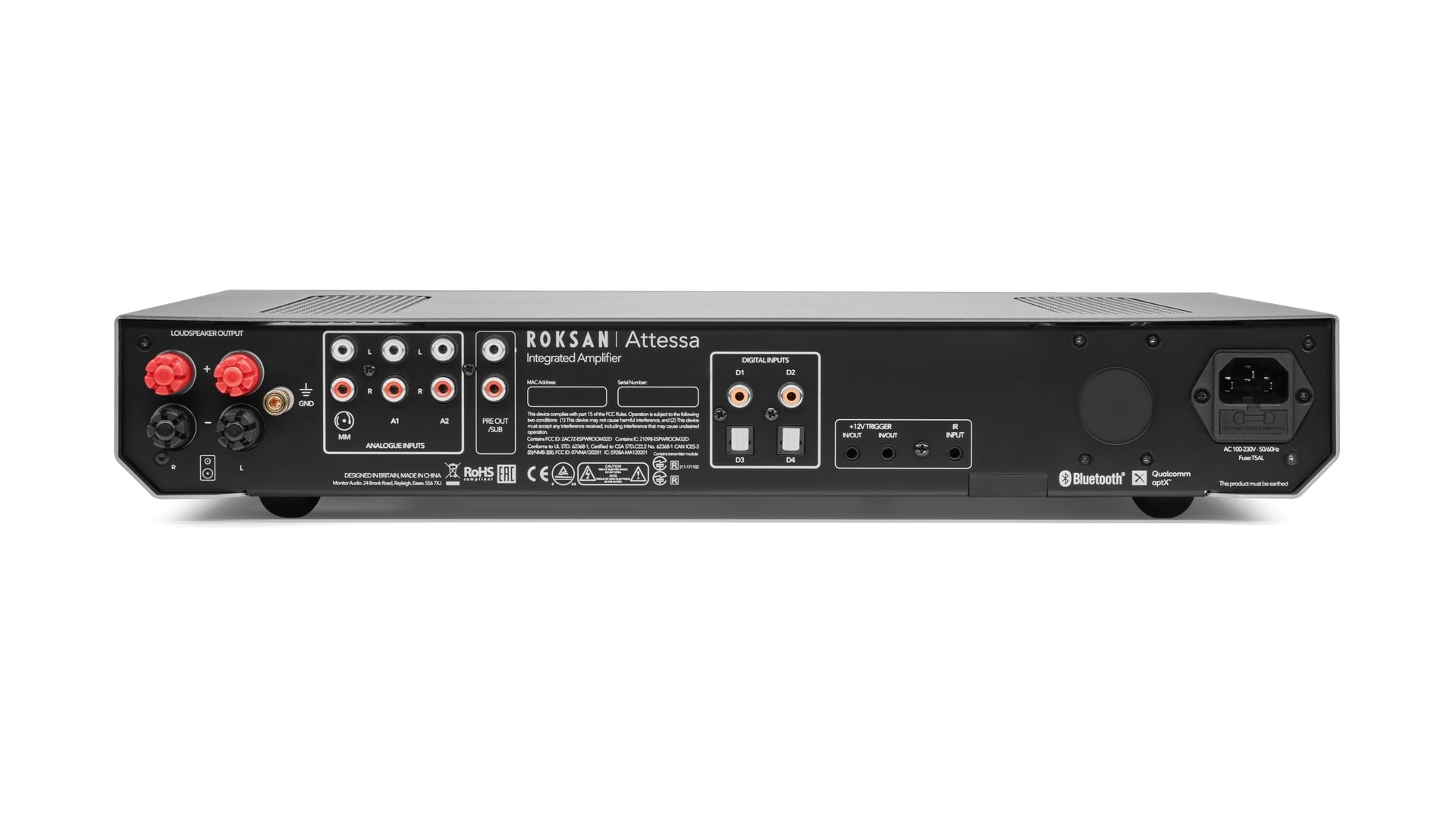 Roksan Attessa Integrated Stereo Amplifier - High-Fidelity Audio for Home Theater & Music Listening | Perfect for Audiophiles & Hi-Fi Enthusiasts