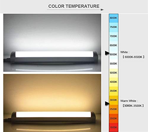 4FT LED Shop Light - 75W 9000LM 6000K Cold White, 3-Row Clear Cover High Output Linkable T8 LED Tube Lights for Garage, Warehouse & Workshop (Pack of 25) - Energy Efficient Bright Lighting Solution for Industrial & Commercial Spaces