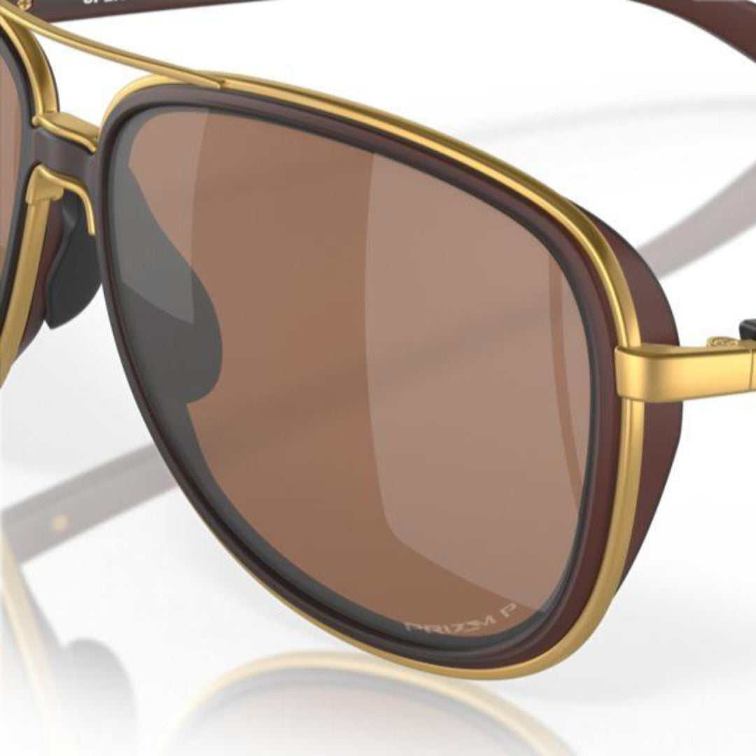 Oakley Split Time Matte Rootbeer/Prizm Tungsten Polarized Sunglasses 0OO4129 412922 - Stylish UV Protection for Outdoor Sports & Driving