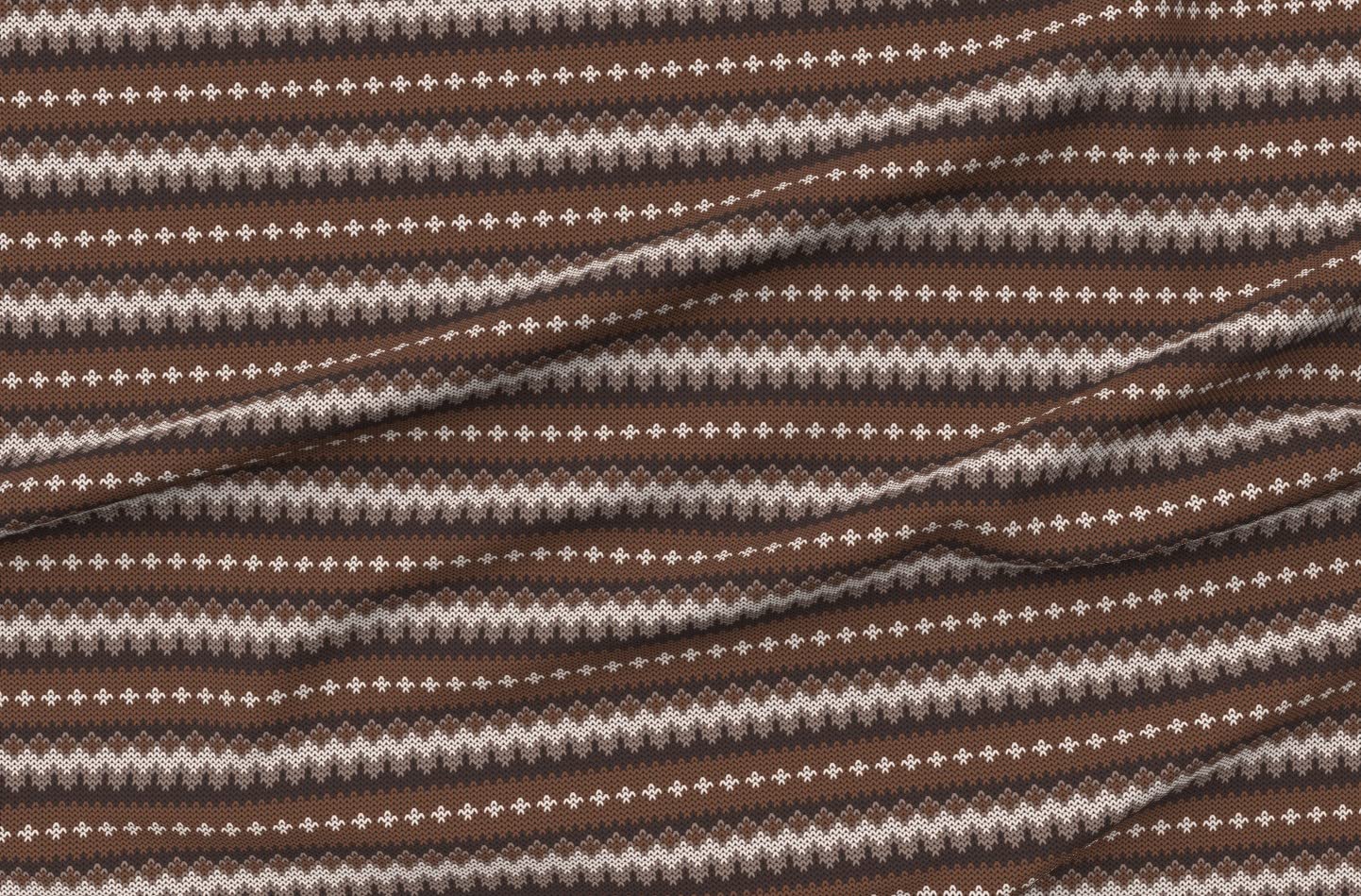 Bernie Sanders Geometric Knit Fabric - Brown Taupe Beige Printed Minky Fat Quarter for Baby Blankets, Quilt Backing & Plush Sewing Projects | Soft DIY Craft Material for Nursery Decor, Home Sewing & Gift Making