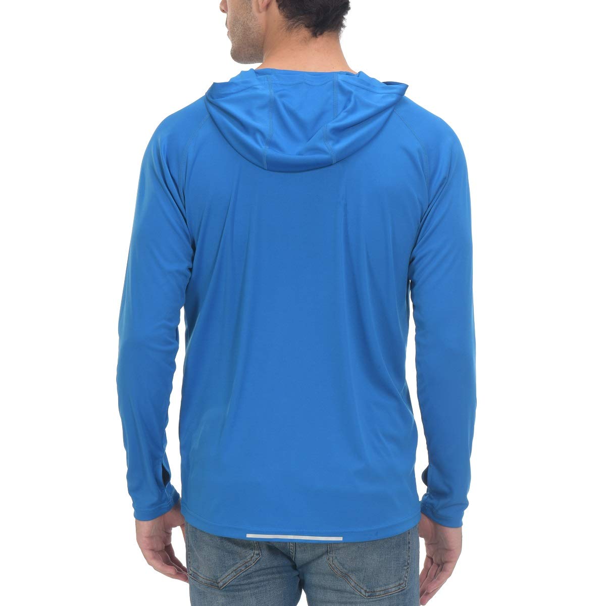 Midubi Men's Long Sleeve Rash Guard UPF 50+ UV Protection Shirt - Sun Protective Hooded Tee for Golf, Fishing, Hiking & Running | Outdoor Sports & Active Wear