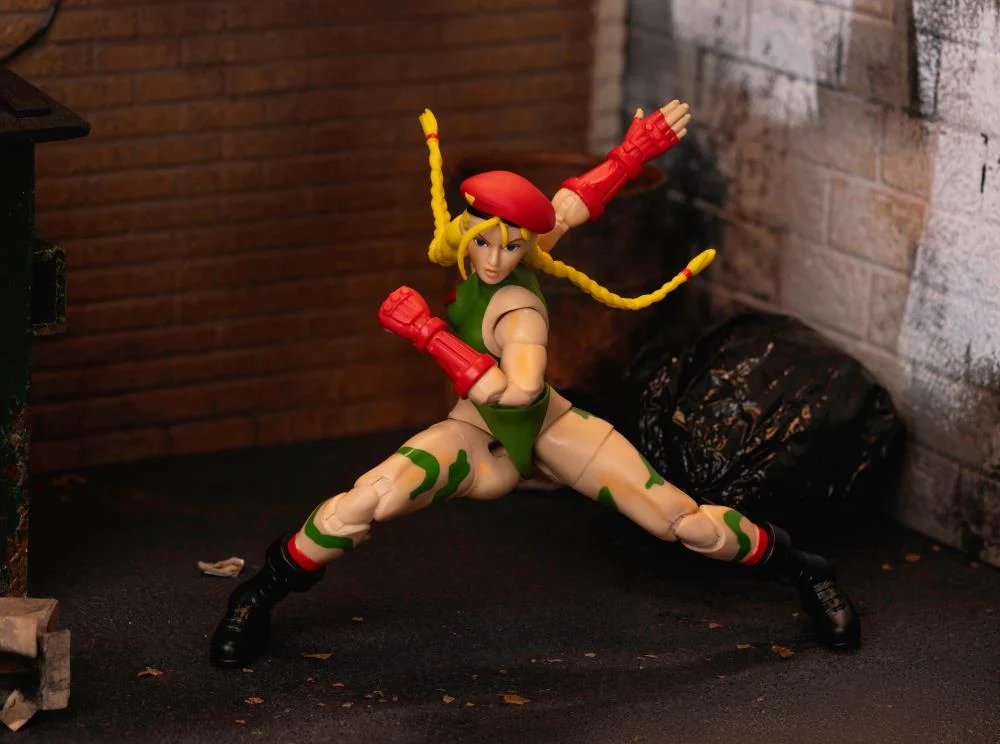 Jada Toys 1/12 Scale 6-Inch Street Fighter II Action Figures - Cammy, Dee Jay & Guile Collectible Figurines for Display, Gaming & Cosplay Inspiration