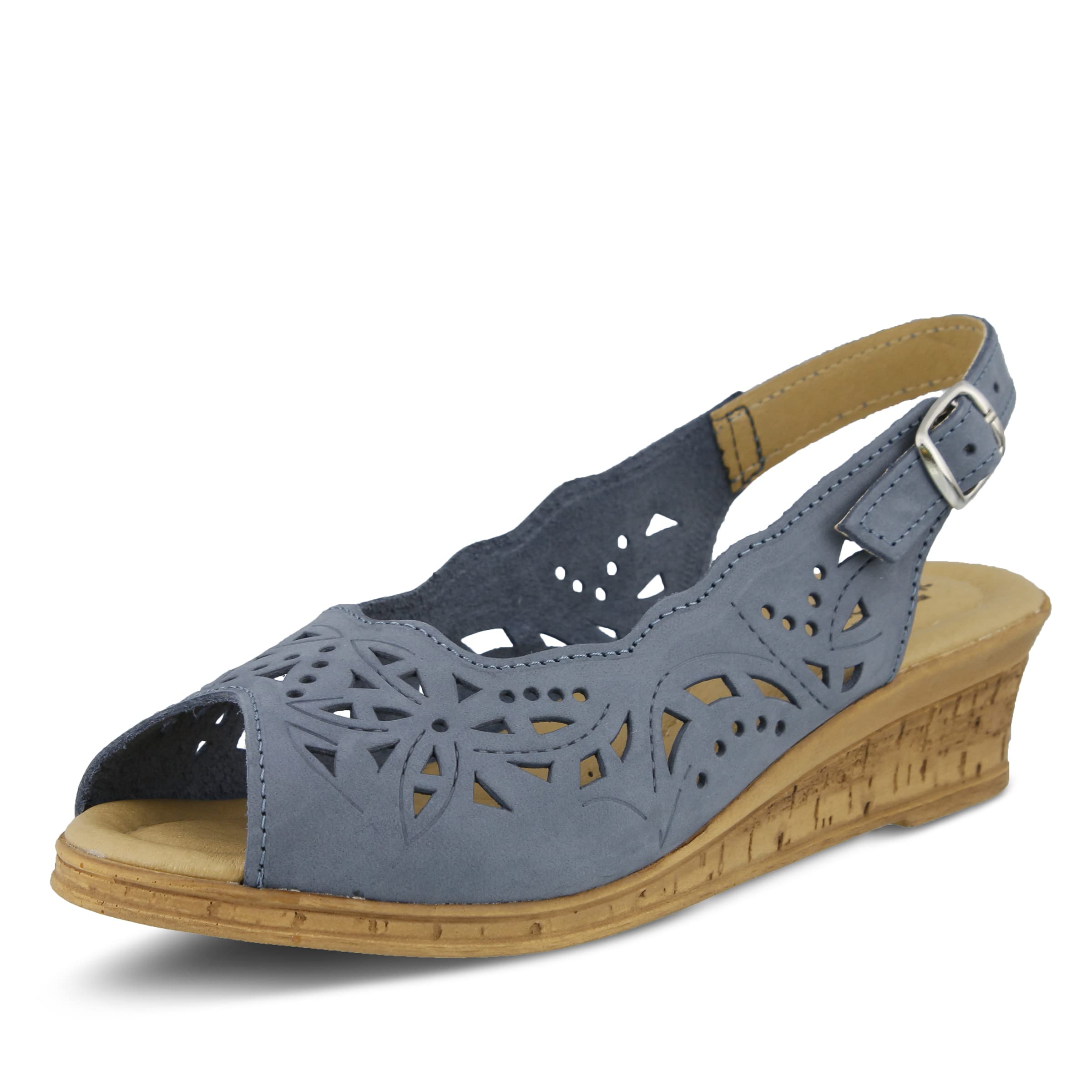 Spring Step Women's Orella Slingback Sandal - Comfortable Casual Summer Shoes for Walking, Travel & Beach Outfits
