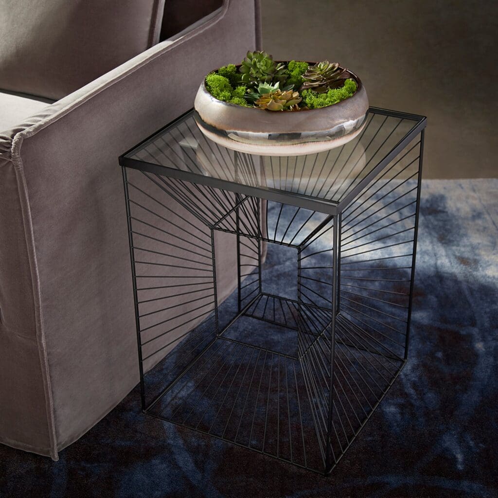 Cyan Design 10840 Enchantment Side Table in Graphite - Modern End Table for Living Room, Bedroom, or Office Decor