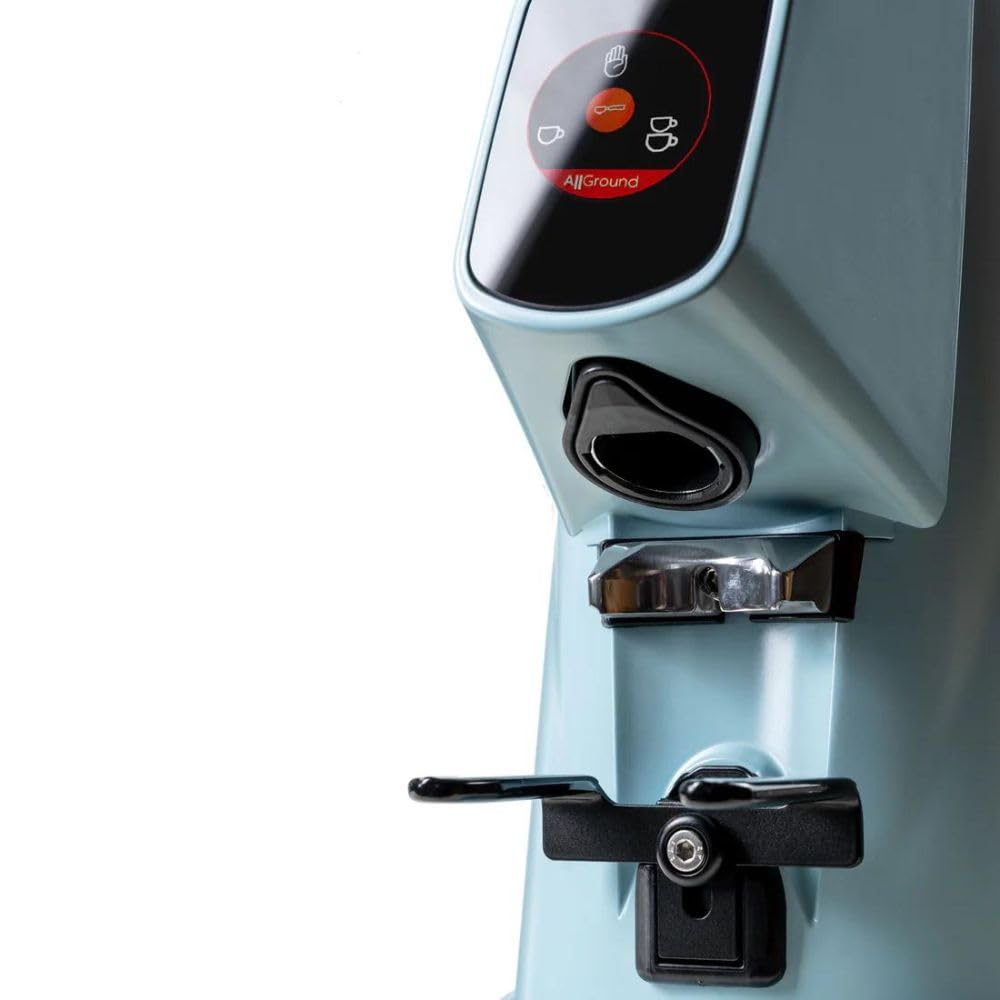 Premium Fiorenzato AllGround Home Coffee Grinder - Italian-Made Electric Burr Grinder for Espresso, Drip & French Press - Perfect for Kitchen, Office & RV Use (Blue)