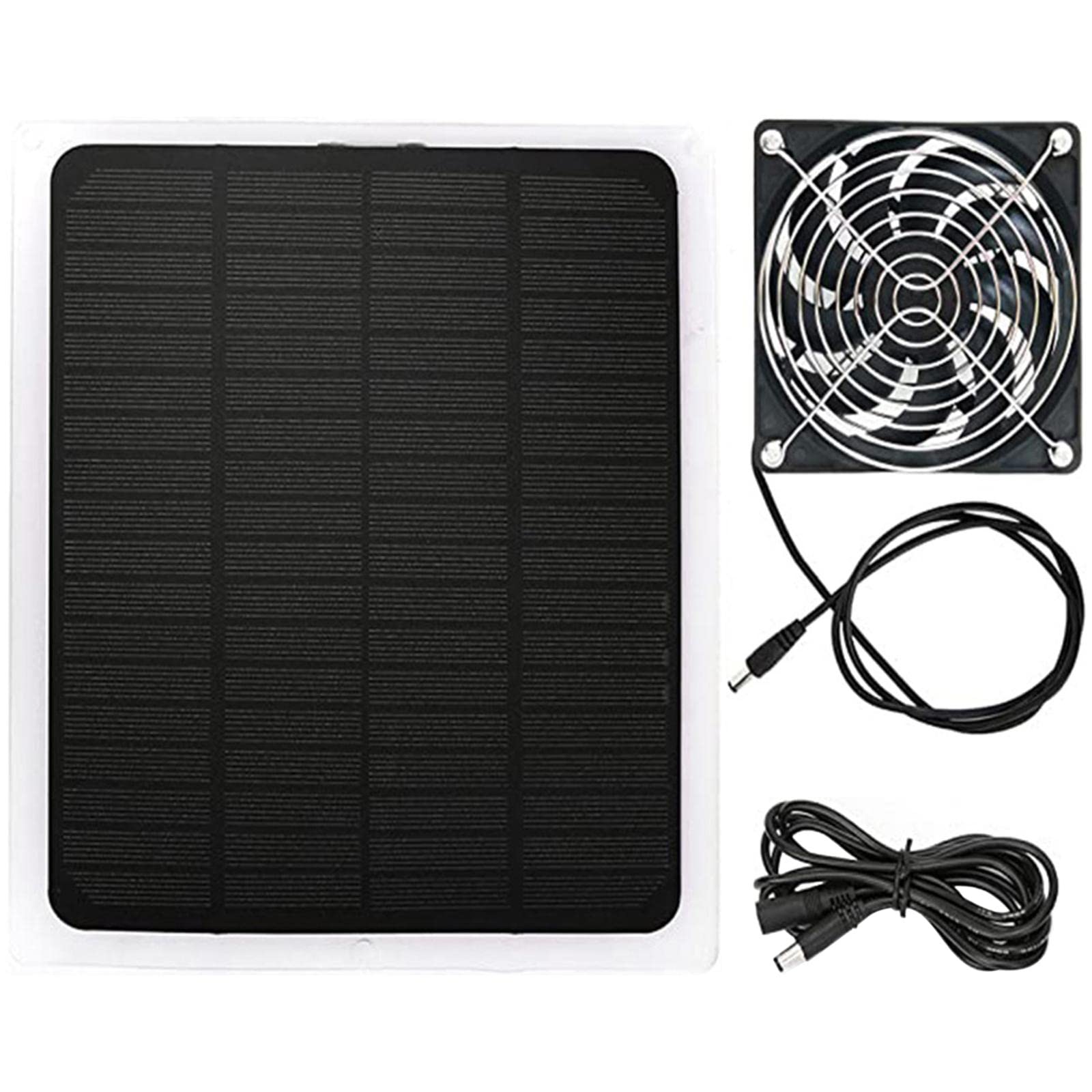 Gazechimp 10W Solar Powered Ventilation Fan - Waterproof Solar Panel Exhaust Fan for Chicken Coops, Dog Houses, Camping & Outdoor Use | Perfect for Sheds, Greenhouses & RV Ventilation