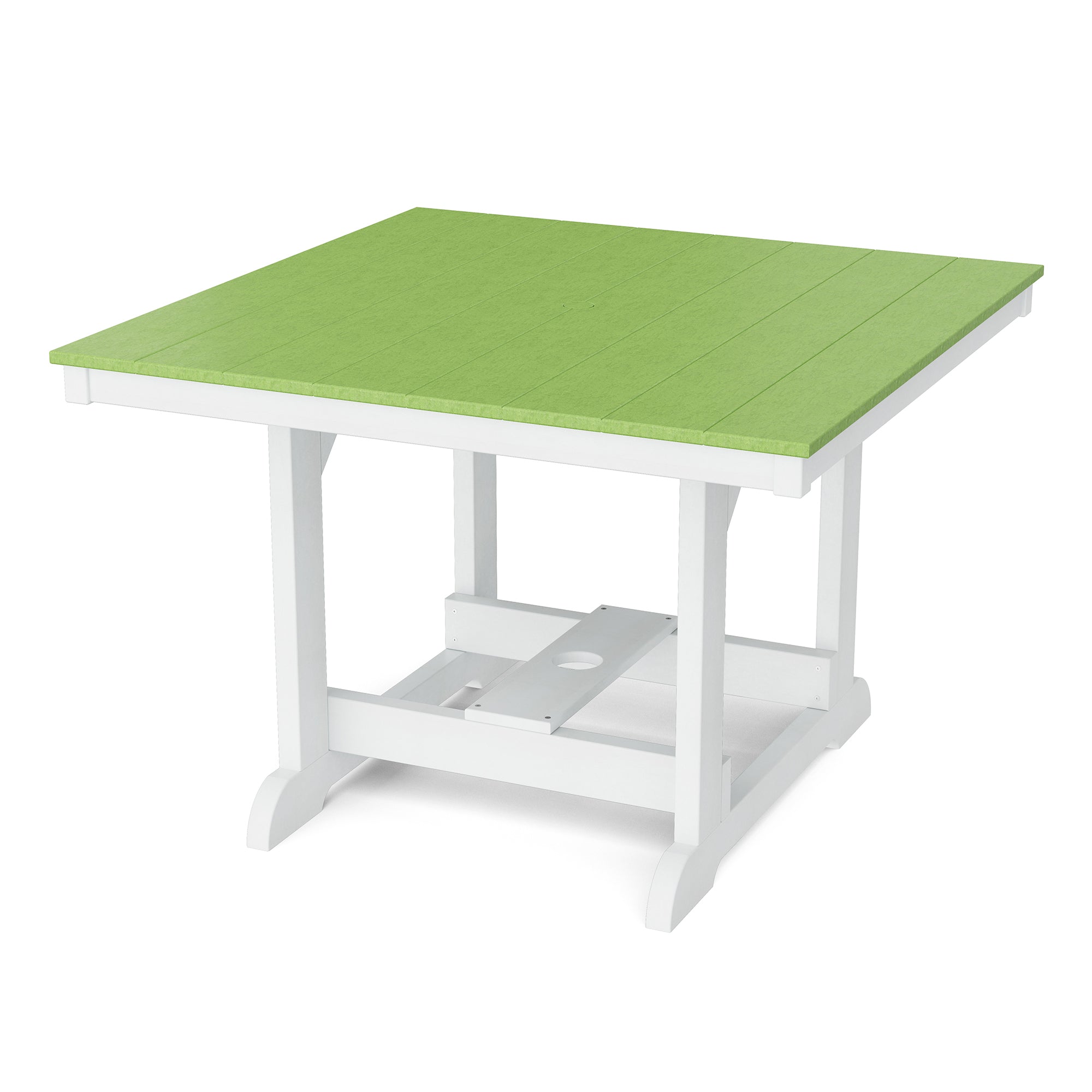 Heritage 44x44 Inch Square Dining Table - Solid Wood Farmhouse Style Kitchen Table for Family Meals & Entertaining