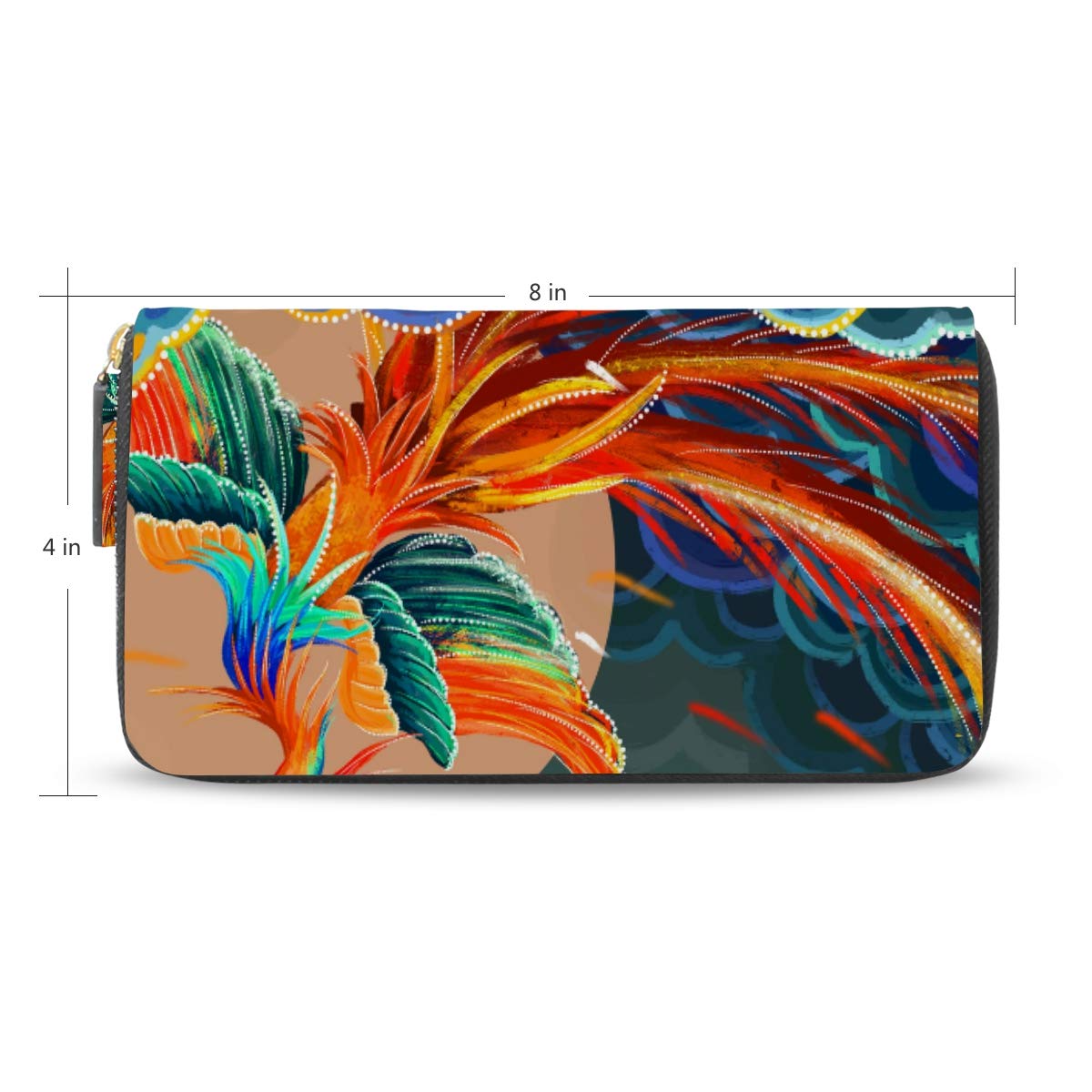 AGONA Women's PU Leather Zip Around Wallet with Card Holder & Phone Pocket - Stylish Long Clutch Purse for Women & Girls - Perfect for Everyday Use, Travel, and Gifts