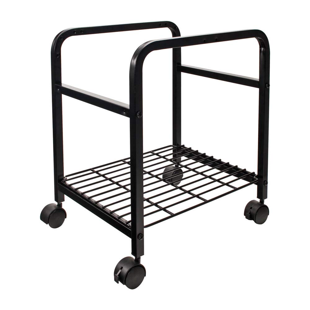 Cropper Hopper Heavy-Duty Rolling Cart - 14.375x20x17.375 Inches, Black Storage Organizer for Craft Room, Office Supplies & Classroom Organization