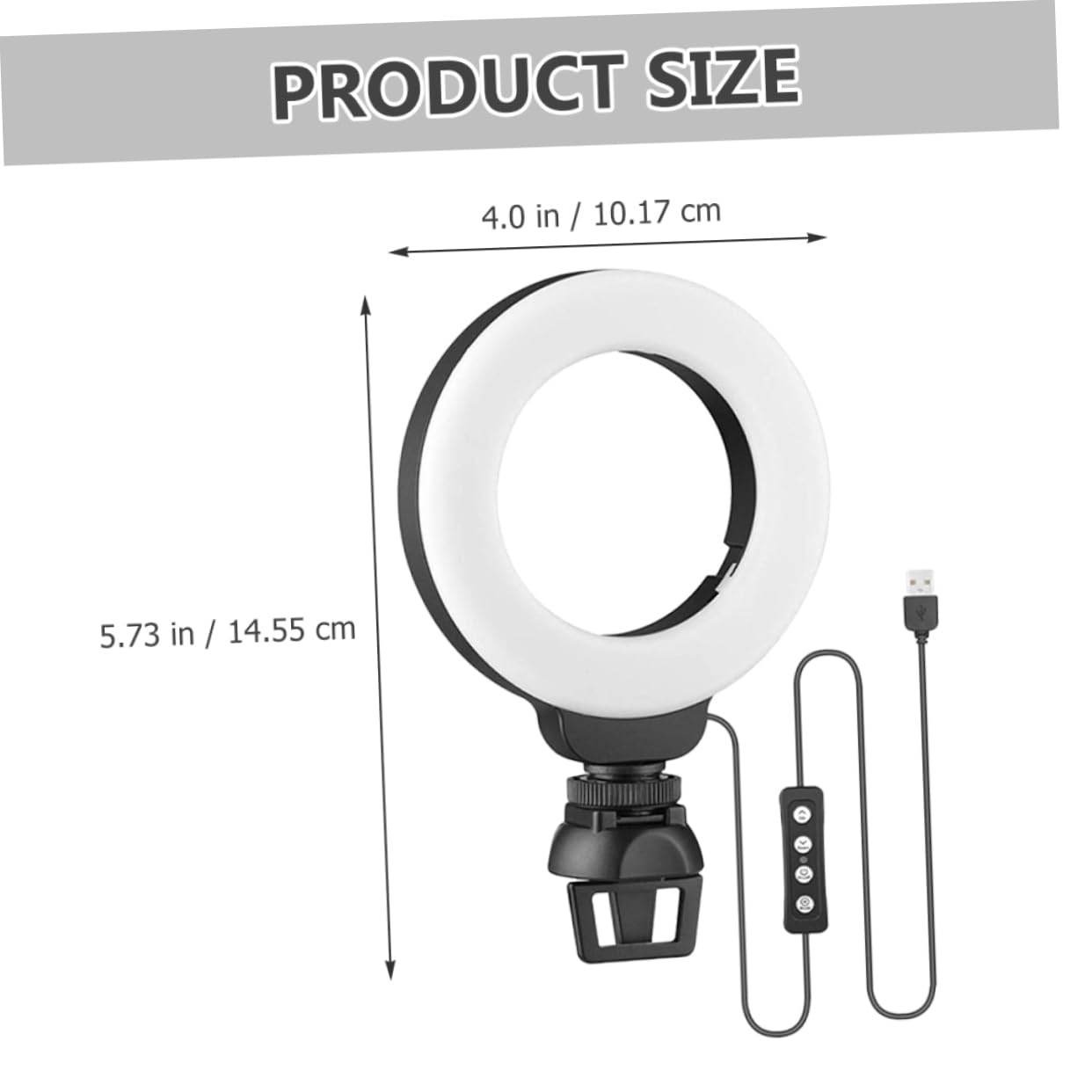 Hemobllo Laptop Mini Ring Light with Live Fill Light for Video Conferencing, Selfie, and Camera Lighting Kit – Perfect for Laptops, Computers, and Online Meetings
