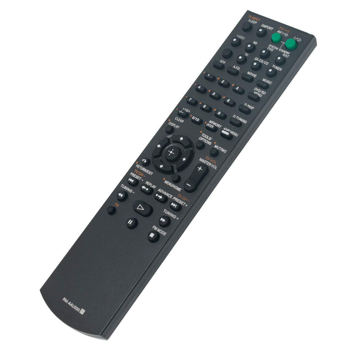 Original Remote Replacement RM-AAU020 for Sony STR-DH500 & STR-DG520 Audio Video Receiver - Perfect for Home Theater & Entertainment Systems