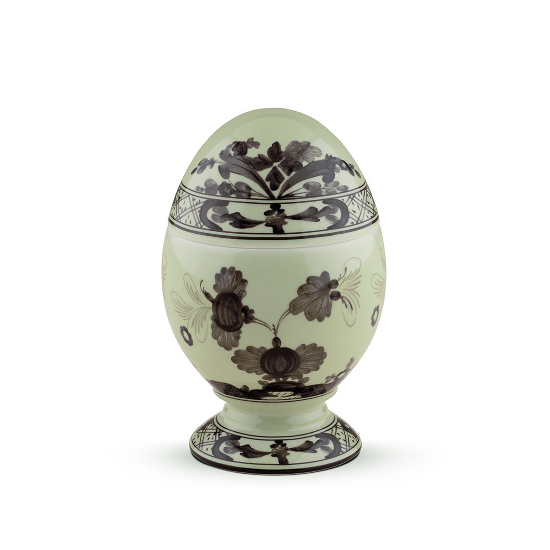 Oriente Italiano Egg - Authentic Italian Ceramic Egg for Home Decor, Kitchen Display & Easter Gifts | Perfect for Table Centerpieces, Shelf Decor & Holiday Decorations
