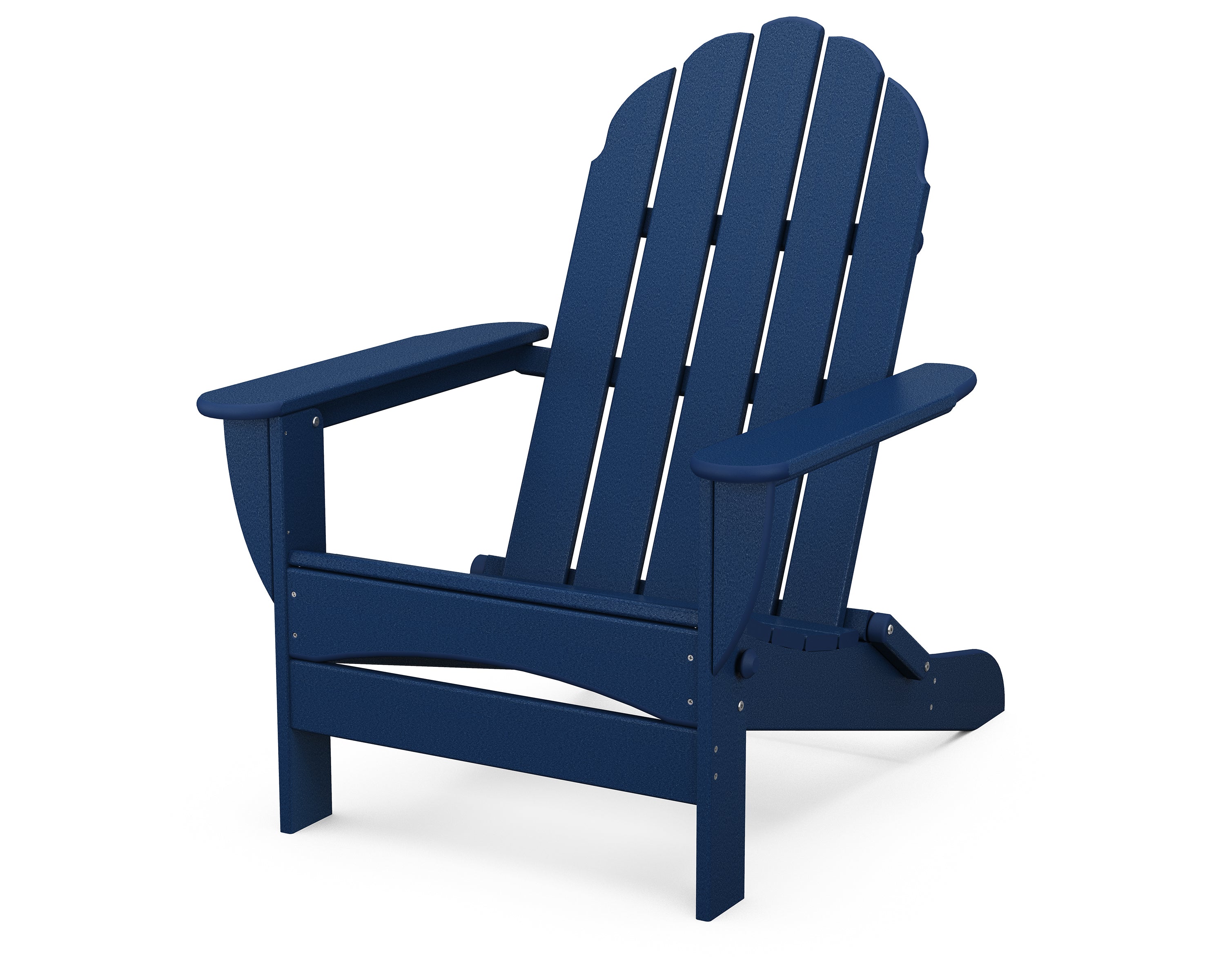 POLYWOOD Classic Oversized Folding Adirondack Chair - Durable Outdoor Furniture for Patio, Poolside & Garden - Weather-Resistant Recycled Plastic Material - Comfortable Lounge Seating for Backyard, Deck & Porch