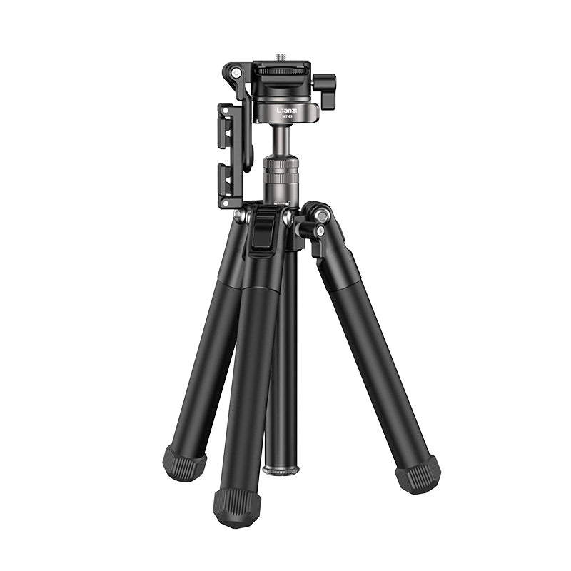 Ulanzi MT 63 Portable Mini Tripod Stand with Phone Mount - Compact Lightweight Travel Tripod for Smartphones, DSLR Cameras & Vlogging - Perfect for Travel, Photography & Content Creation