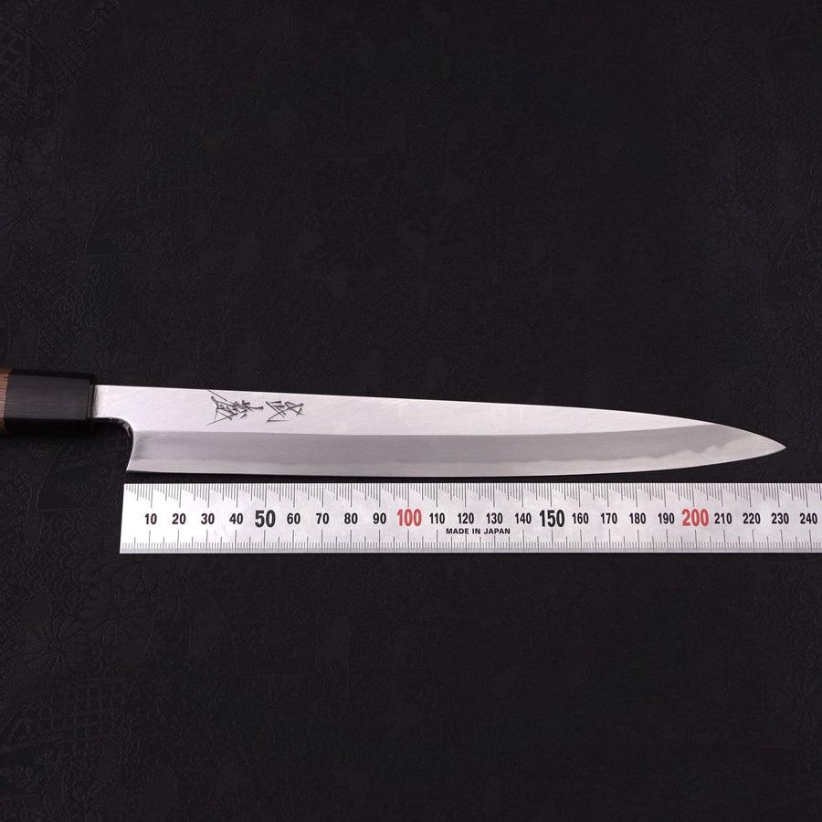 Premium Yanagiba Sushi Knife 240mm - High Carbon Blue Steel #2 with Kasumi Finish & Walnut Handle - Perfect for Sushi Chefs & Japanese Cuisine Lovers