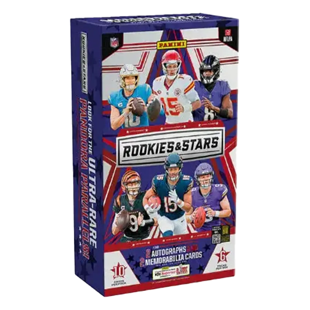 2024 Panini Rookies & Stars Football Hobby Box - NFL Trading Cards for Collectors & Fantasy Sports Fans - Perfect for Gifts, Investments & Game Day Excitement