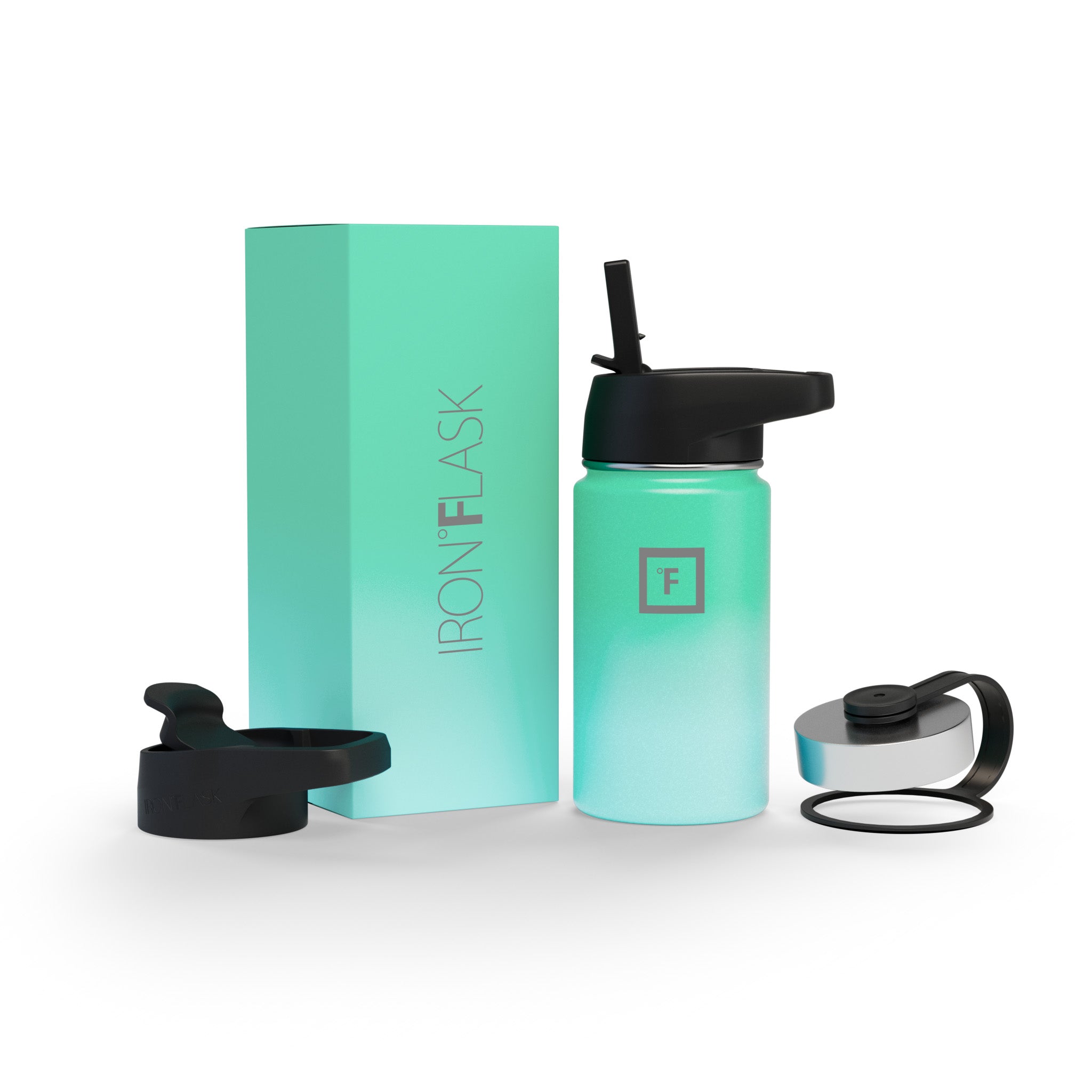 14 Oz Wide Mouth Water Bottle with Straw Lid - Leakproof & BPA Free - Perfect for Gym, Hiking, Travel & Everyday Hydration