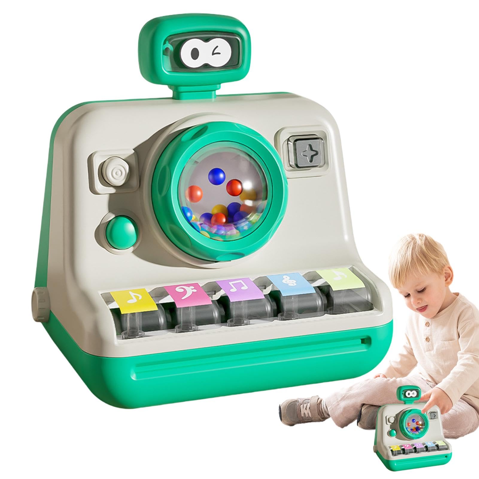 **Kids Piano Keyboard Toy - Musical Camera-Shaped Toy with Sound & Light for Early Childhood Development - Perfect for Toddlers & Preschoolers - Great for Playtime, Learning & Birthday Gifts**