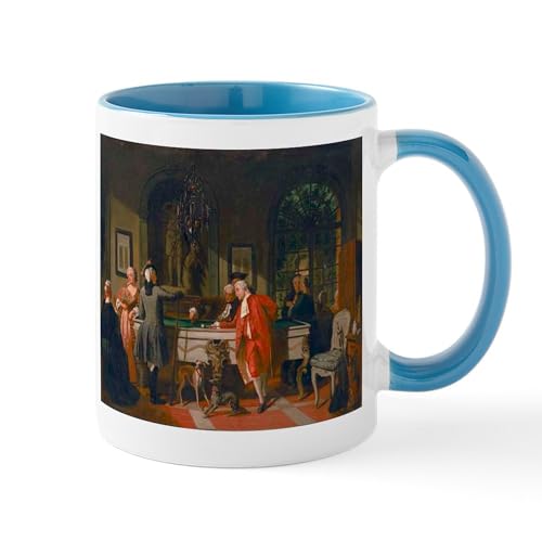 White/Blue Inside - Billiards Art Mugs
