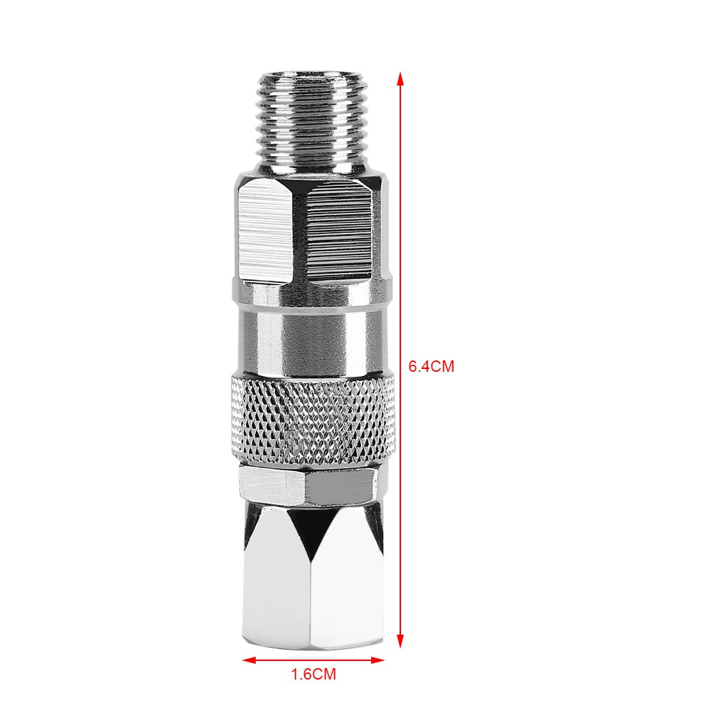 Graco Airless Sprayer Hose Adapter - 1/4 Inch Stainless Steel High Pressure Swivel Joint for Paint Spray Guns | Compatible with Airless Sprayer Hose Reels & Whips | Perfect for Professional Painting, DIY Projects & Industrial Coating Applications