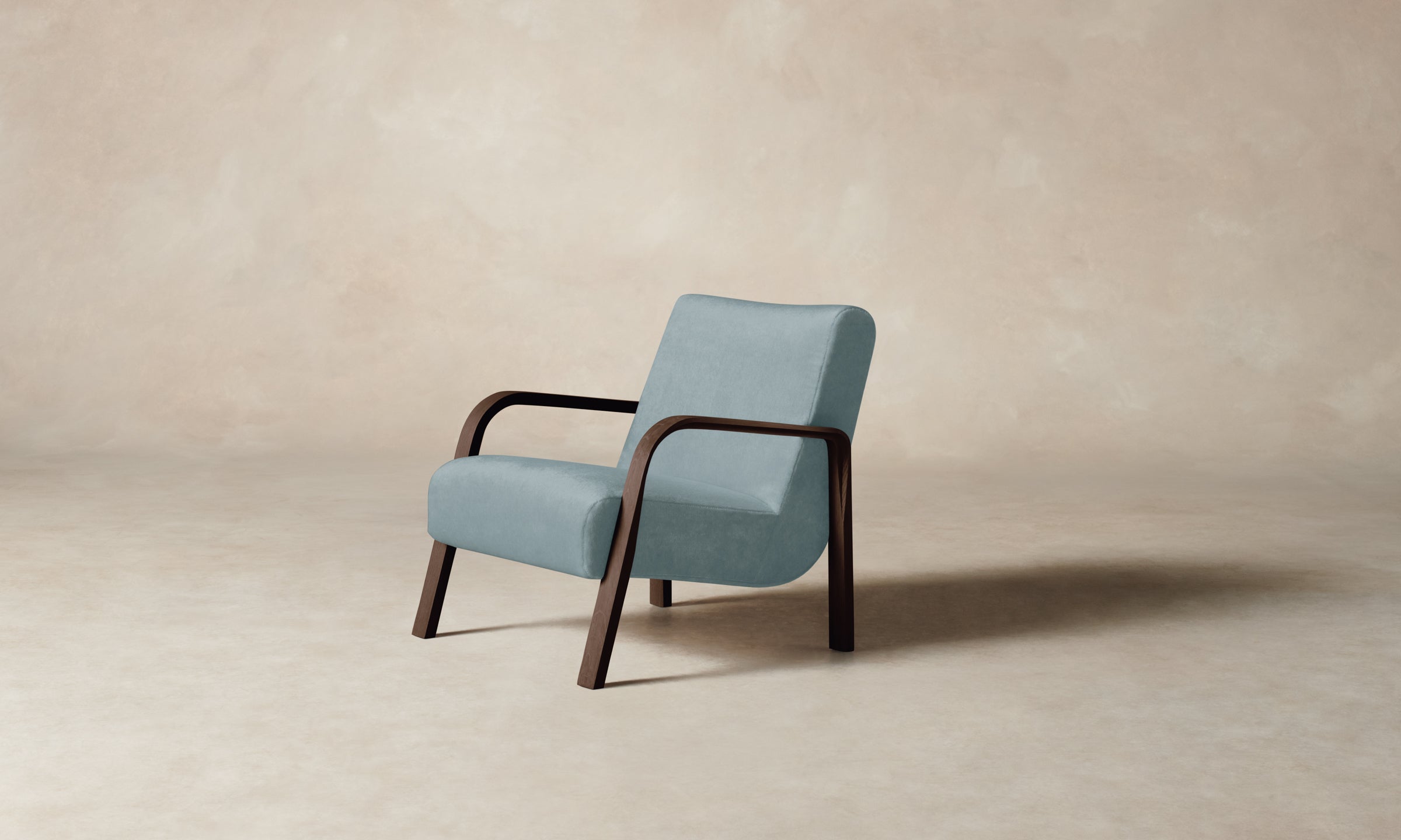 The Felix Chair - Premium Performance Velvet Sky Blue Accent Chair for Living Room, Bedroom & Office - Modern Comfortable Lounge Seating for Home Decor