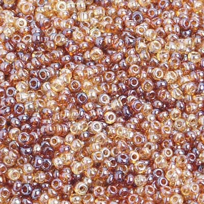 Preciosa Czech Glass Seed Beads 10/0 (2.3mm) - 500g Bulk Mixed Topaz Luster Beads for DIY Jewelry Making, Bracelets, Necklaces & Craft Projects