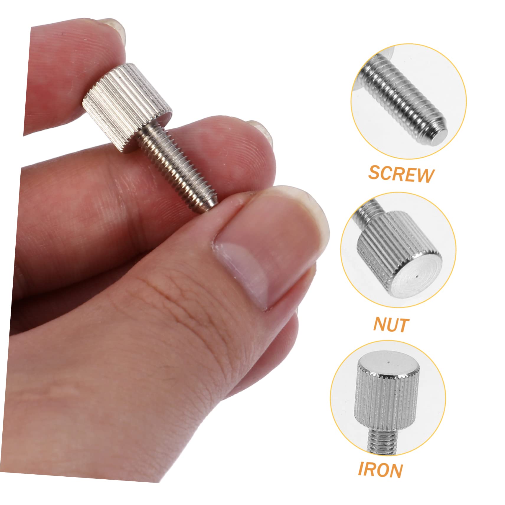 Jojofuny 20pcs Computer Case Screws Kit - Thumb Screws, Machine Screws, Nickel-Plated Iron Chassis Screws for RGB PC Case & DIY Computer Builds | Perfect for Gaming Rigs, Workstations & Home Office Setups