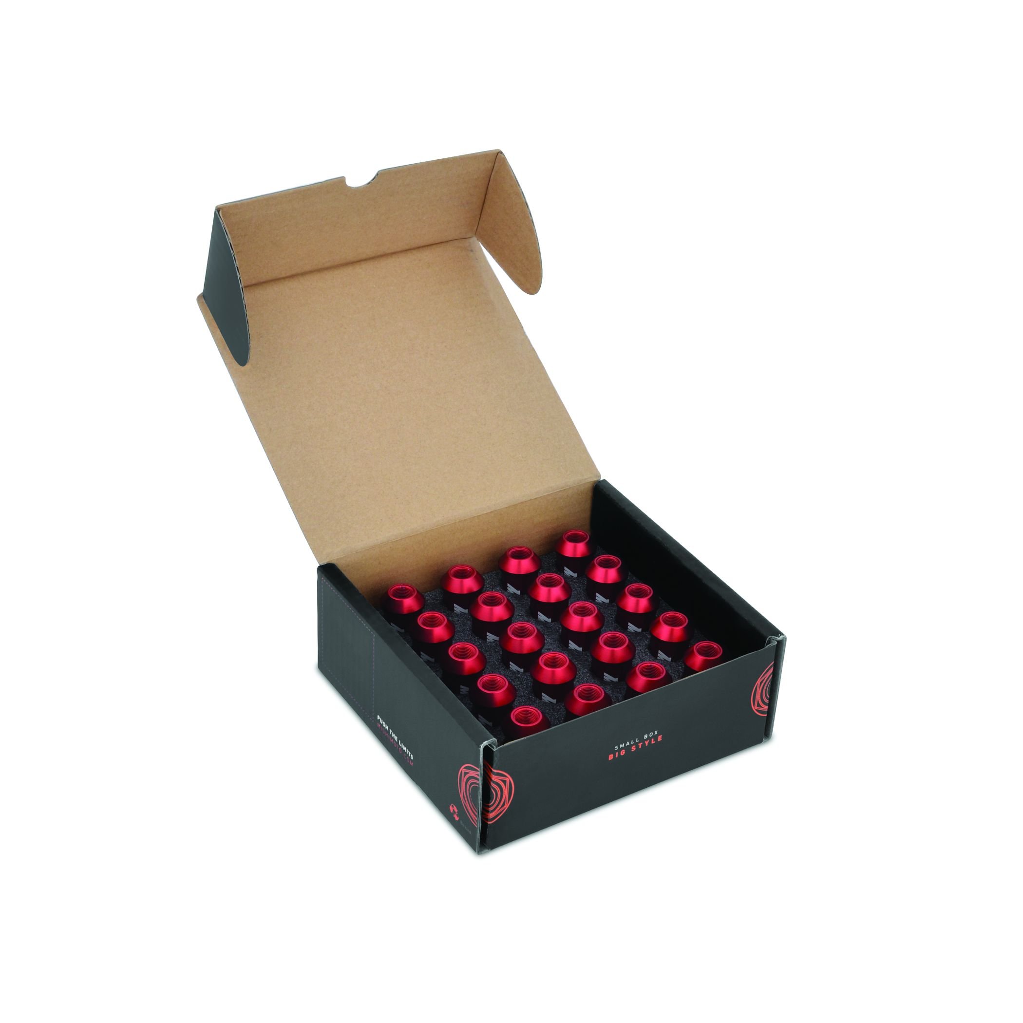 Mishimoto MMLG-125-LOCKRD Aluminum Locking Lug Nuts - M12 x 1.25 Thread Size, Red Anodized Finish - Secure Wheel Protection for Cars, Trucks & SUVs - Perfect for Off-Roading, Racing & Daily Driving