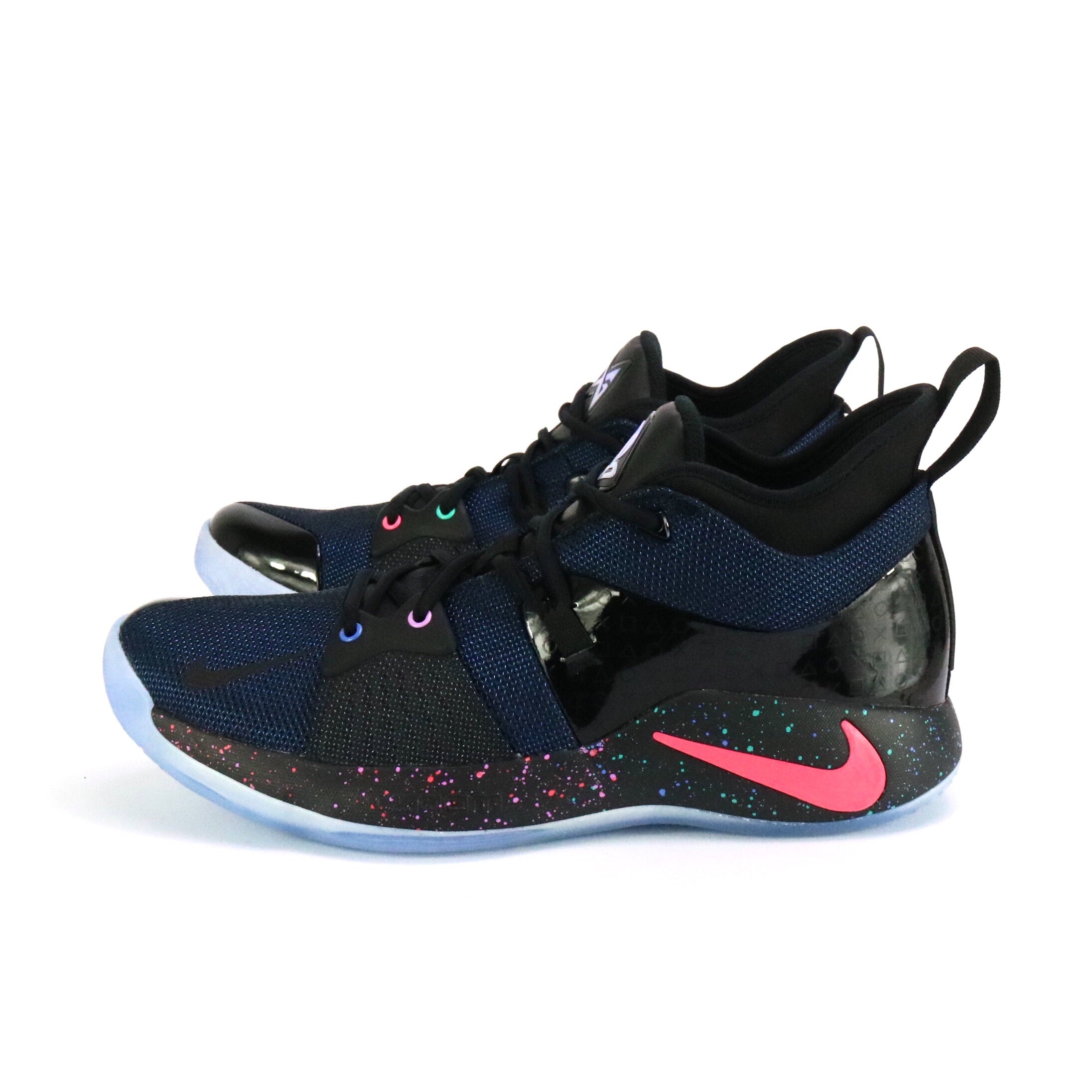 Nike Paul George 2 Playstation Basketball Shoes - Black/Racer Blue for Men - High-Performance Court Sneakers for Basketball & Casual Wear