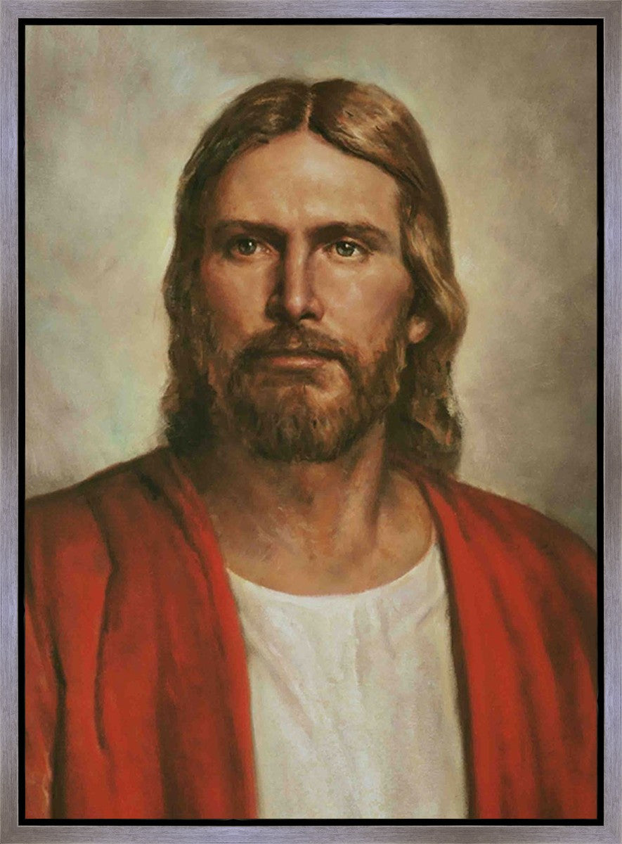 Christ In The Red Robe Gallery Wrap Canvas - Religious Wall Art for Home Decor, Church & Office - Inspirational Christian Painting for Living Room, Bedroom & Worship Spaces