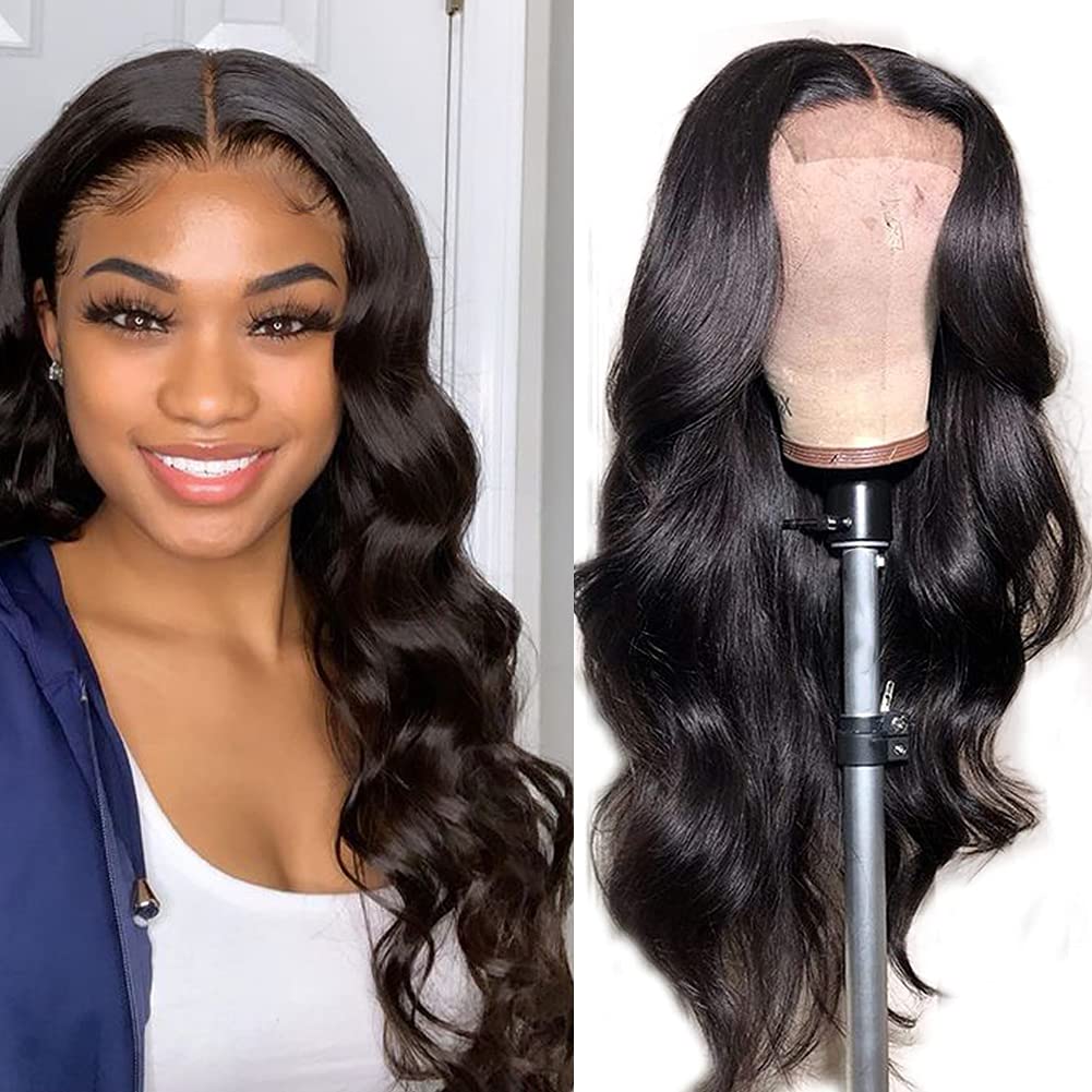 Brazilian Virgin Human Hair Lace Closure Wig 24