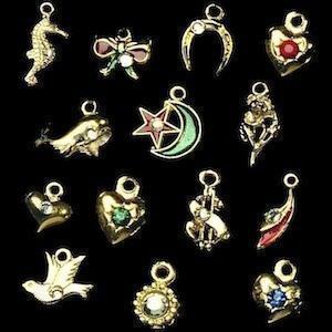 Dangle Charms and Rings Set of 2 - Adjustable Jewelry for Bracelets & Necklaces - Perfect for DIY Crafts, Gift Giving, and Everyday Wear