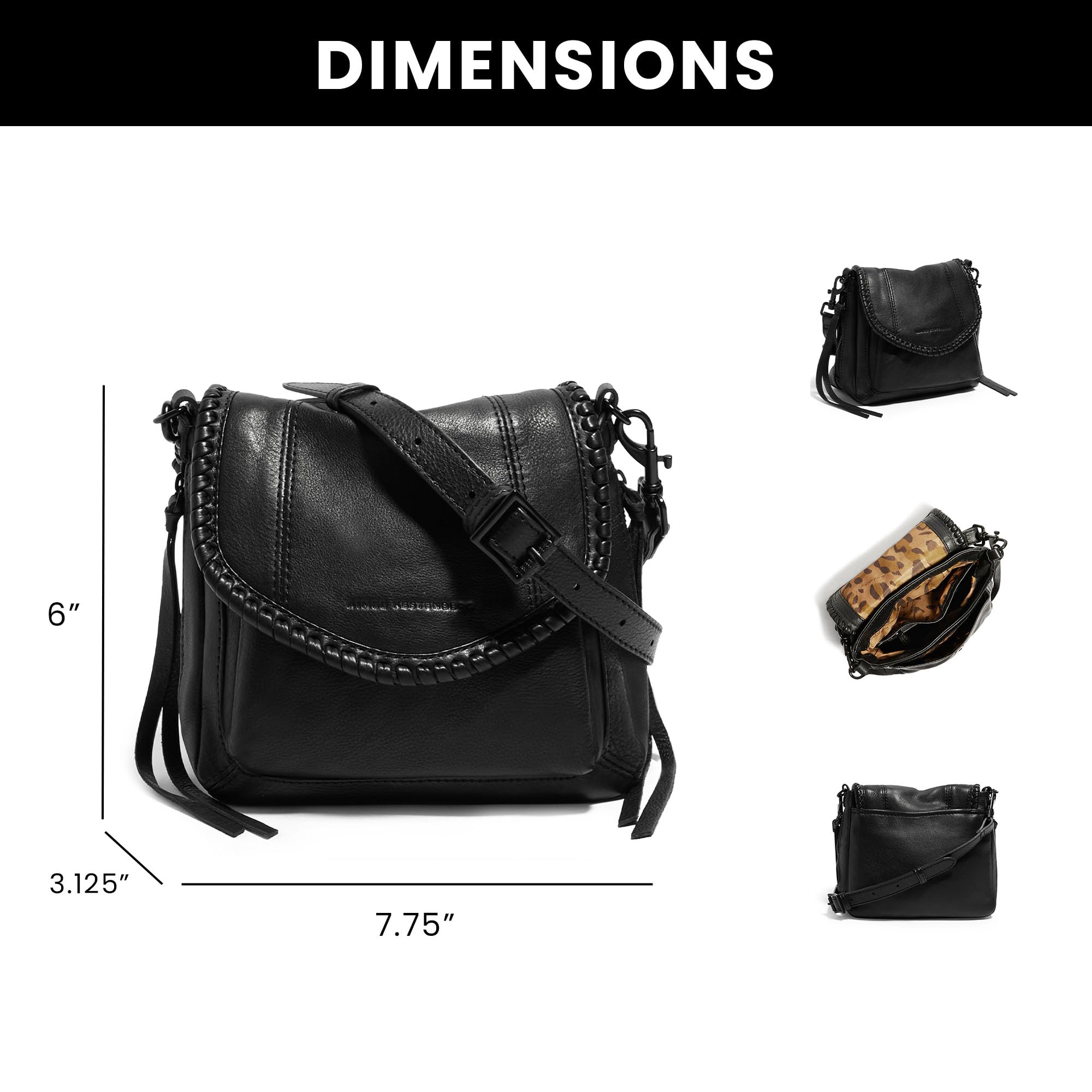 Aimee Kestenberg All For Love Mini Crossbody Bag - Stylish Vegan Leather Purse for Women | Perfect for Date Night, Travel & Everyday Use