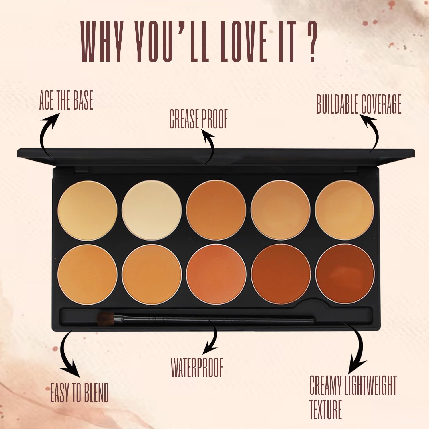 Fashion Colour Studio Finish HD Powder Palette - Professional Makeup Setting Powder for Flawless Skin | Perfect for Daily Wear, Photo Shoots & Special Occasions