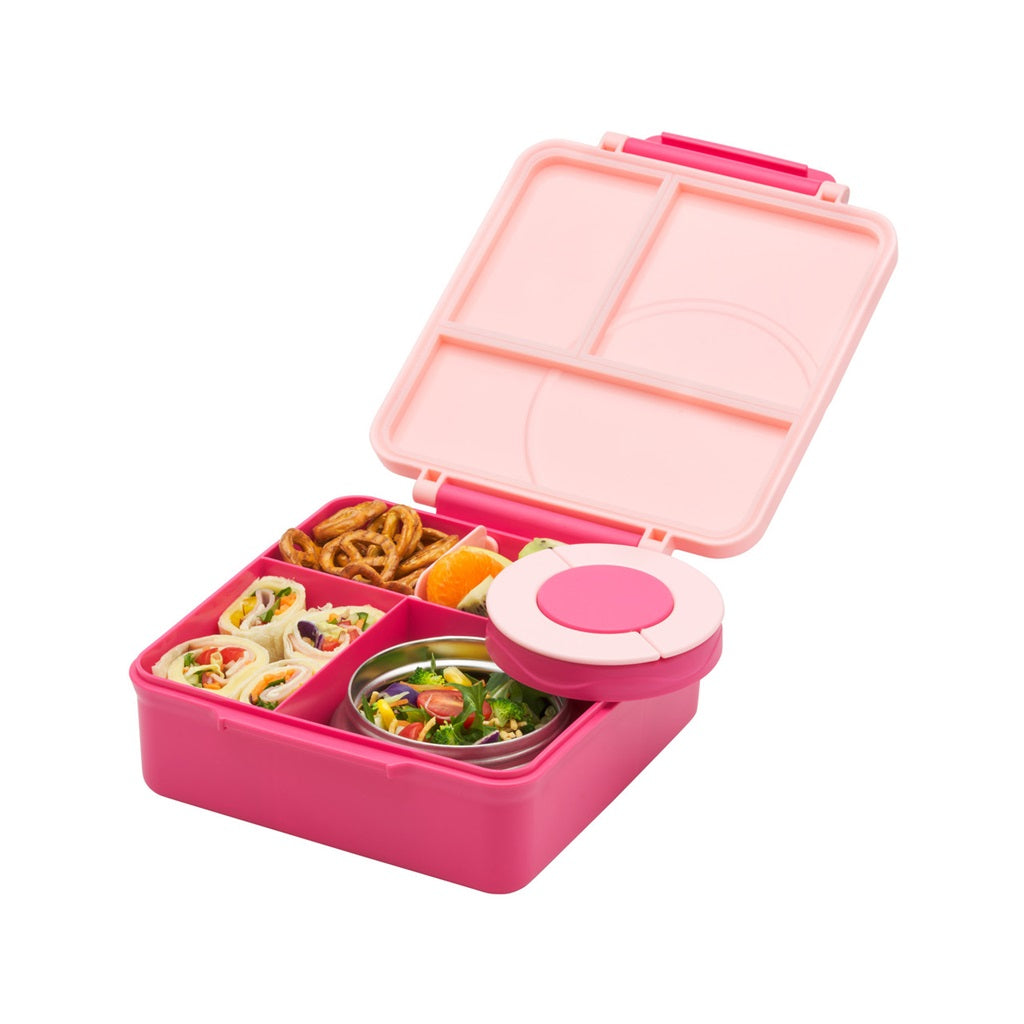 Avanti YumYum Bento Lunch Box with Insulated Food Jar - Leakproof & Microwave Safe, Pink | Perfect for School, Work, Picnics & Outdoor Activities