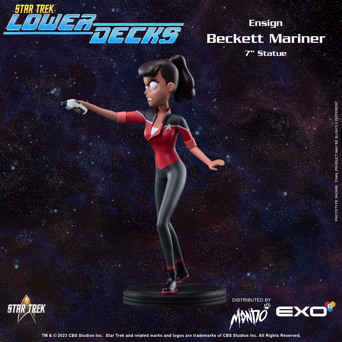 Star Trek: Lower Decks Ensign Beckett Mariner 7-Inch Collectible Statue - Perfect for Sci-Fi Fans, Display Shelf & Home Office Decor
