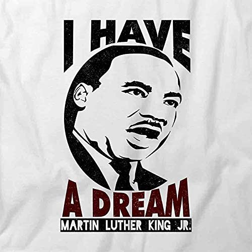 Martin Luther King Jr. 'I Have A Dream' Inspirational Graphic T-Shirt - White Cotton Printed Tee for Men & Women | Civil Rights Movement Apparel, Protest Shirts, Social Justice Clothing
