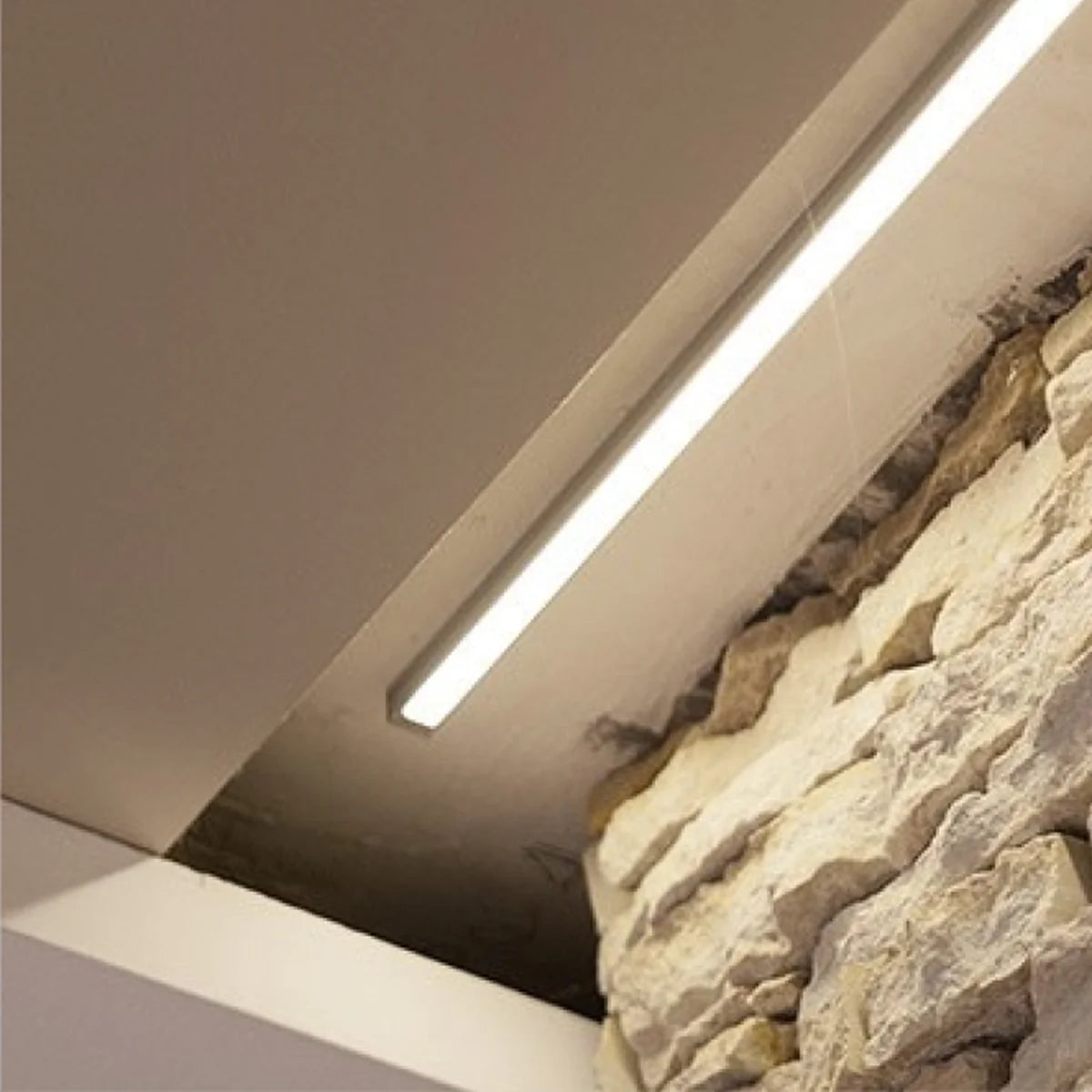 BN253 8ft Aluminum LED Channel 10 Pack - Square Surface Mount for 0.49