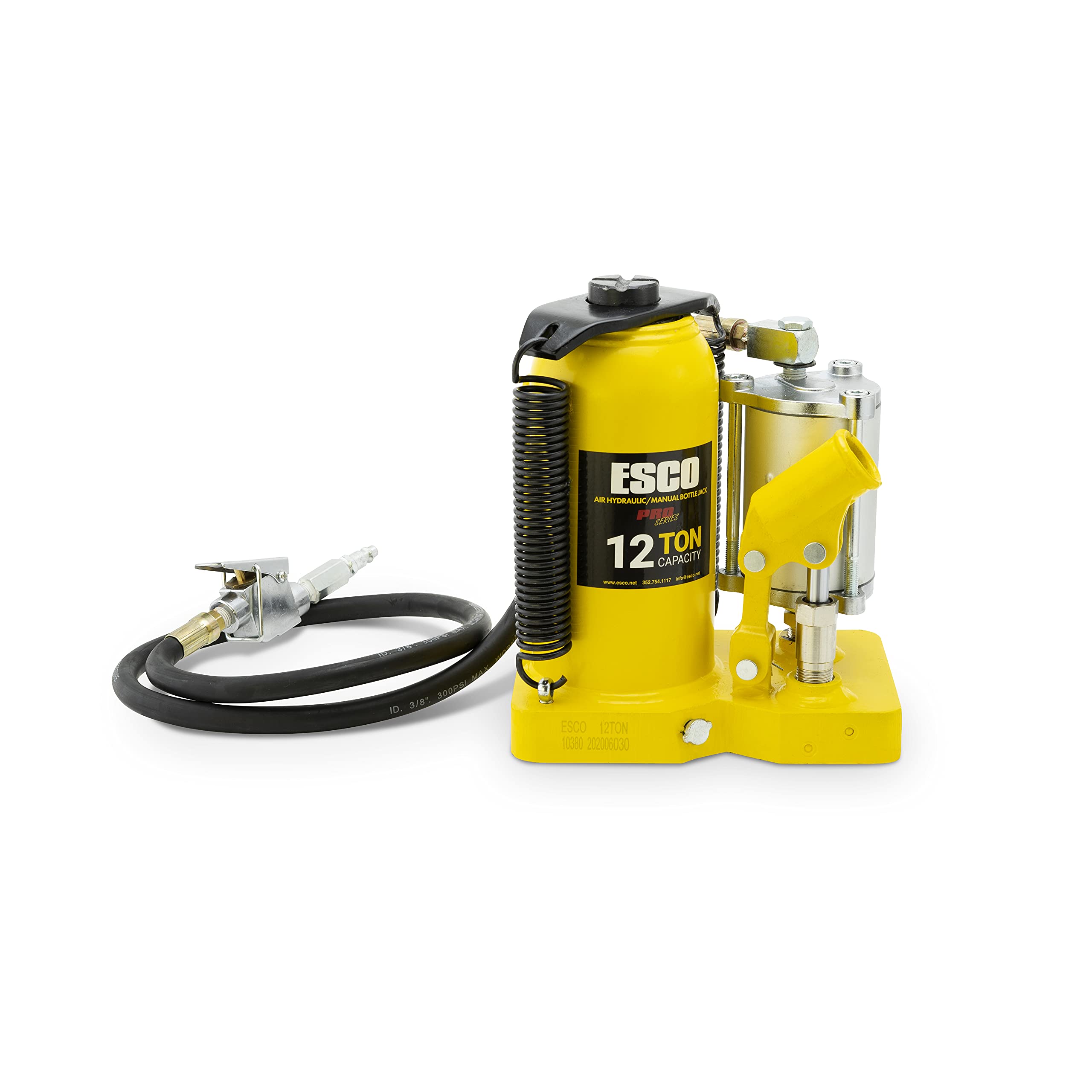 12 Ton Air Hydraulic Bottle Jack - Heavy Duty Pro Series for Trucks, SUVs & Trailers - Garage, Auto Repair & Emergency Roadside Use
