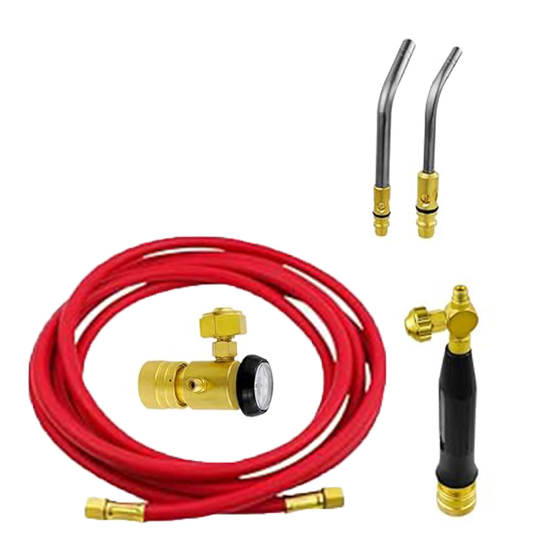 Professional Air Acetylene Torch Kit - Heavy Duty Manual Welding & Brazing Tool Set for Metalworking, Plumbing, and DIY Repairs | Perfect for HVAC, Automotive, and Construction Projects